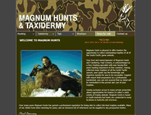 Tablet Screenshot of magnumhunts.com.au